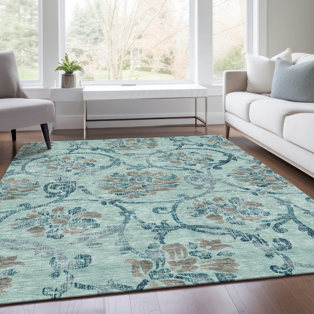 addison chantille acn762 teal rug