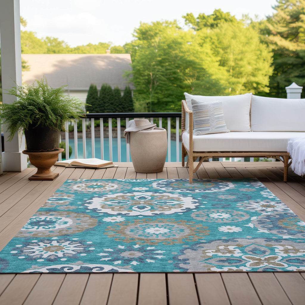 addison chantille acn763 teal rug