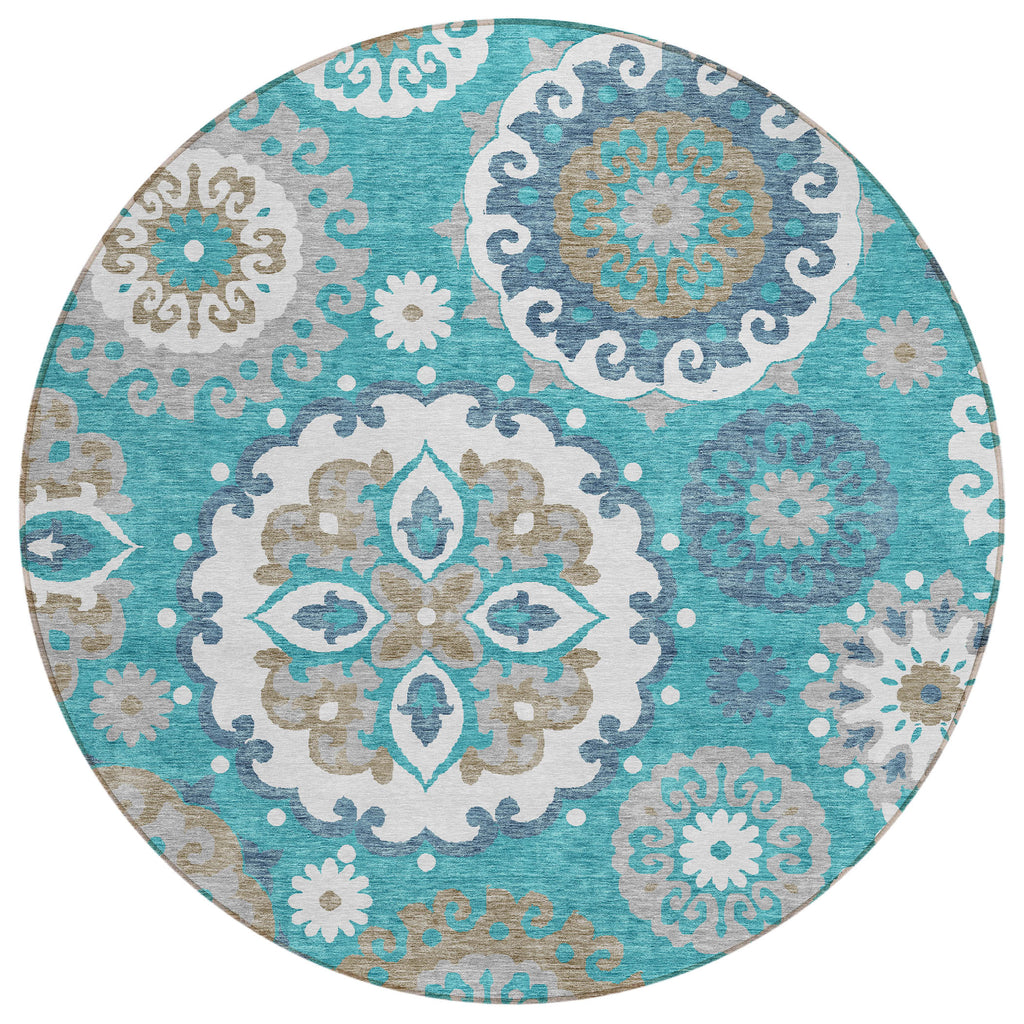 addison chantille acn763 teal rug