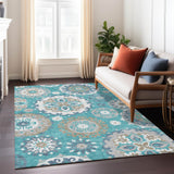 addison chantille acn763 teal rug