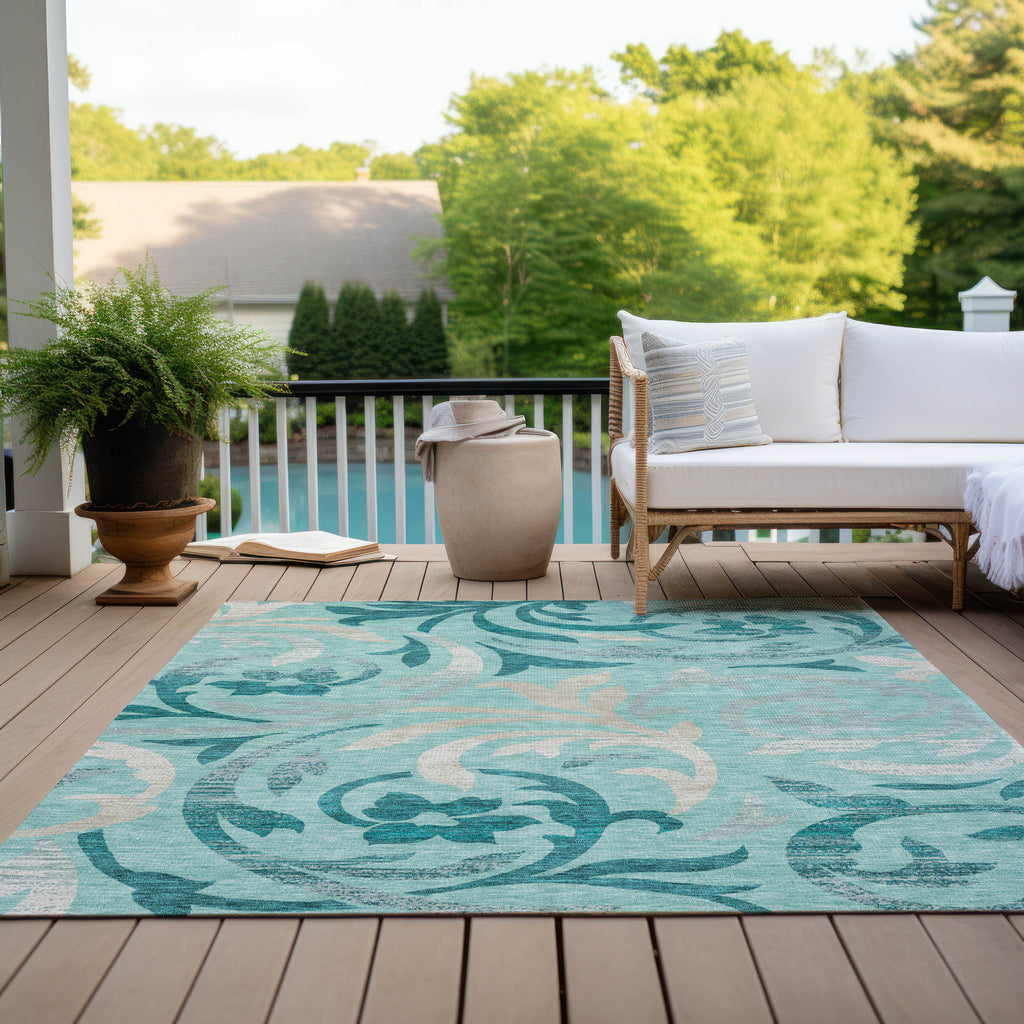 addison chantille acn764 teal rug