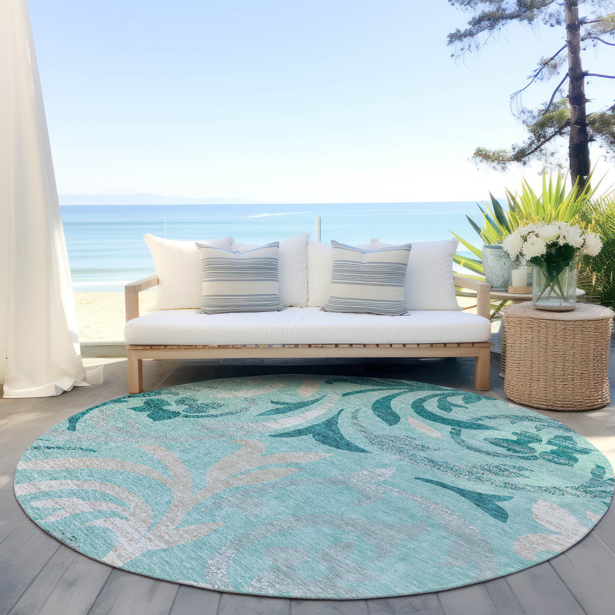 addison chantille acn764 teal rug
