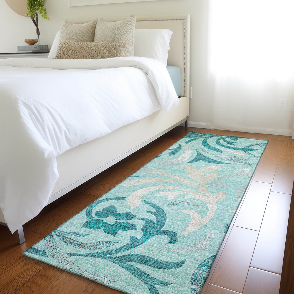 addison chantille acn764 teal rug