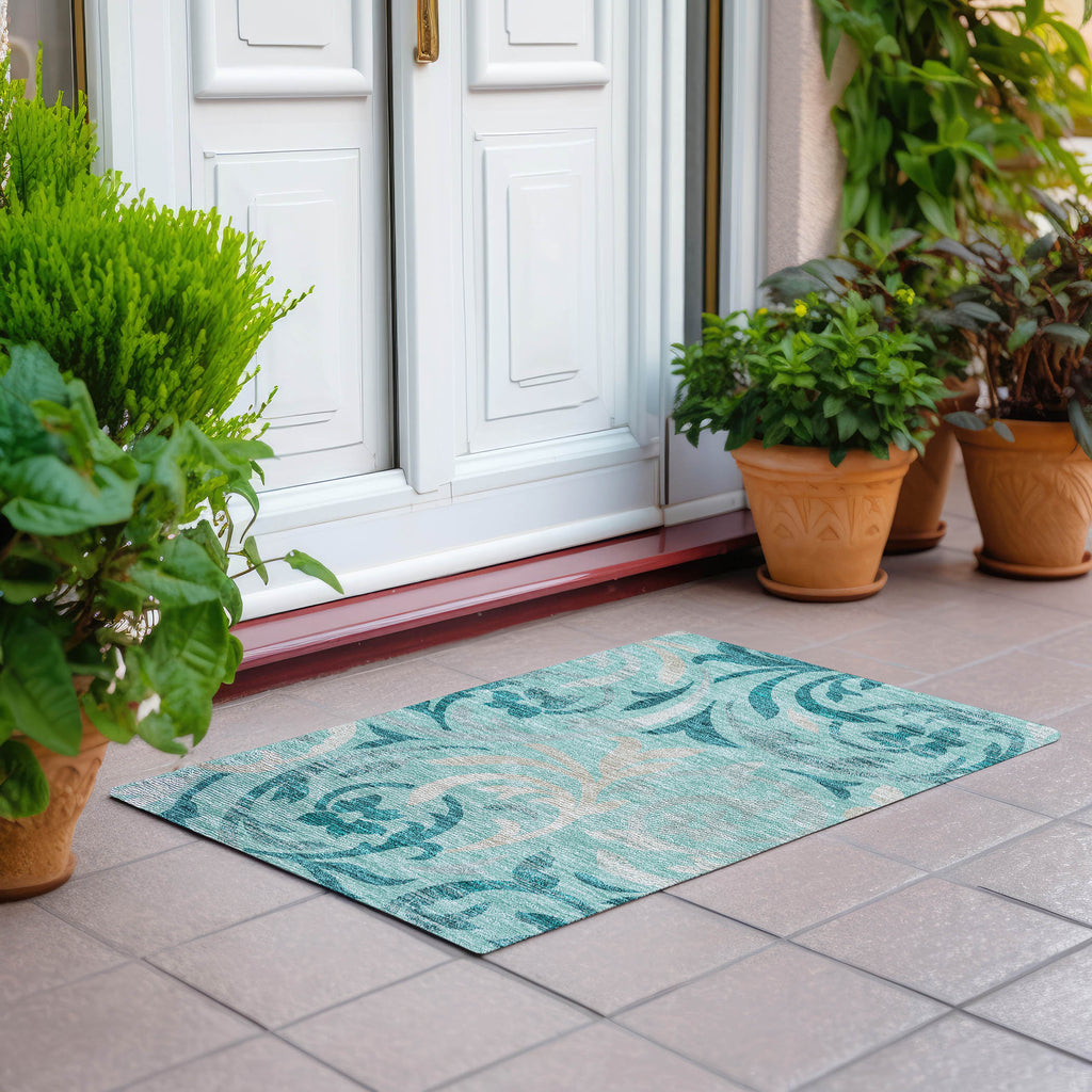 addison chantille acn764 teal rug
