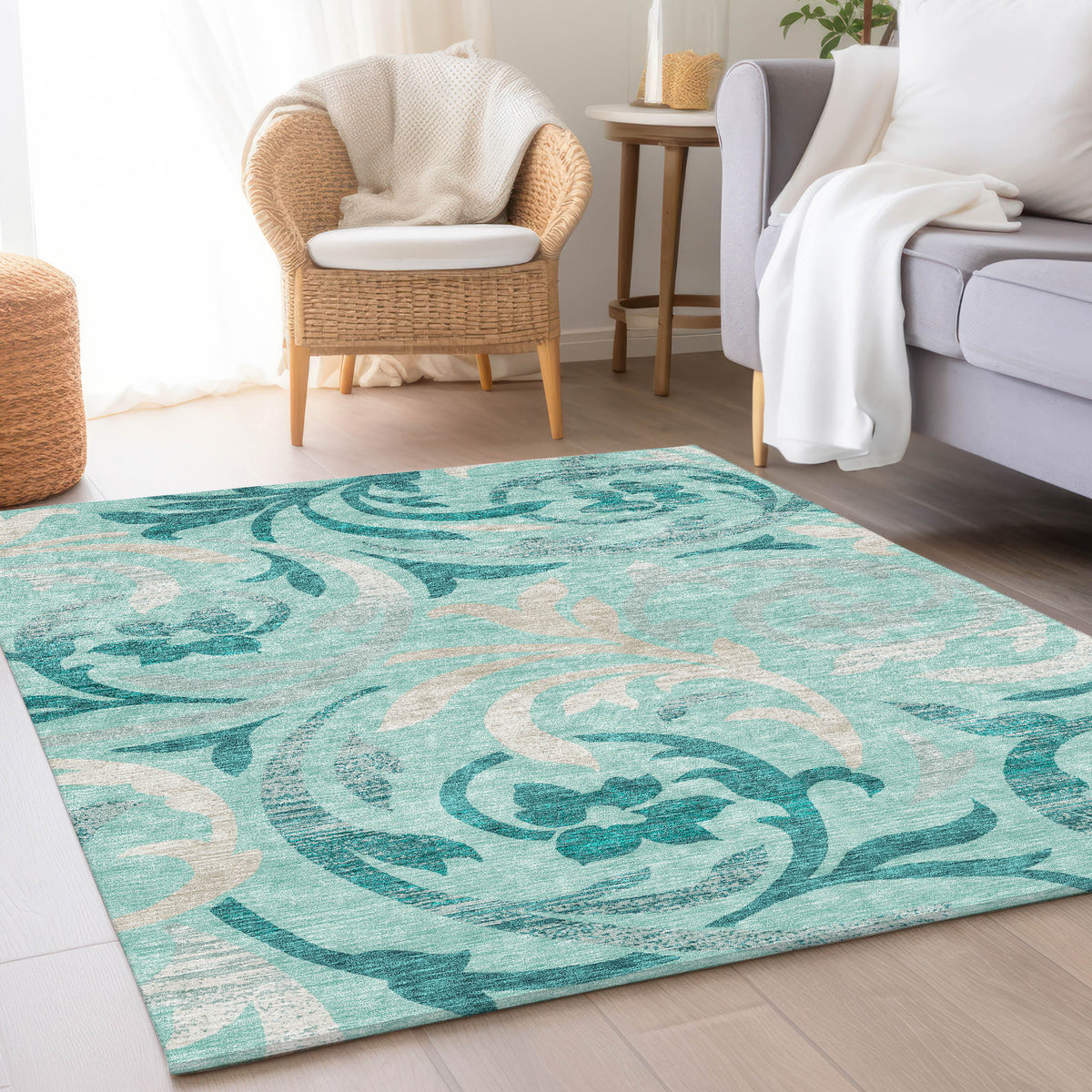 addison chantille acn764 teal rug