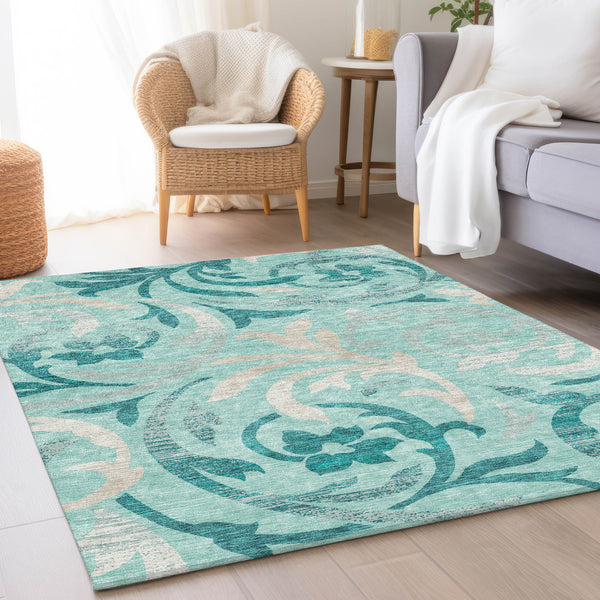 addison chantille acn764 teal rug