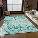 addison chantille acn764 teal rug
