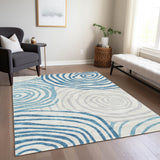 addison chantille acn765 teal rug