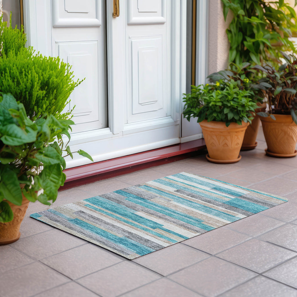 addison chantille acn766 teal rug