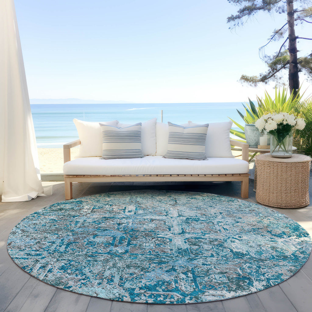 addison chantille acn768 teal rug