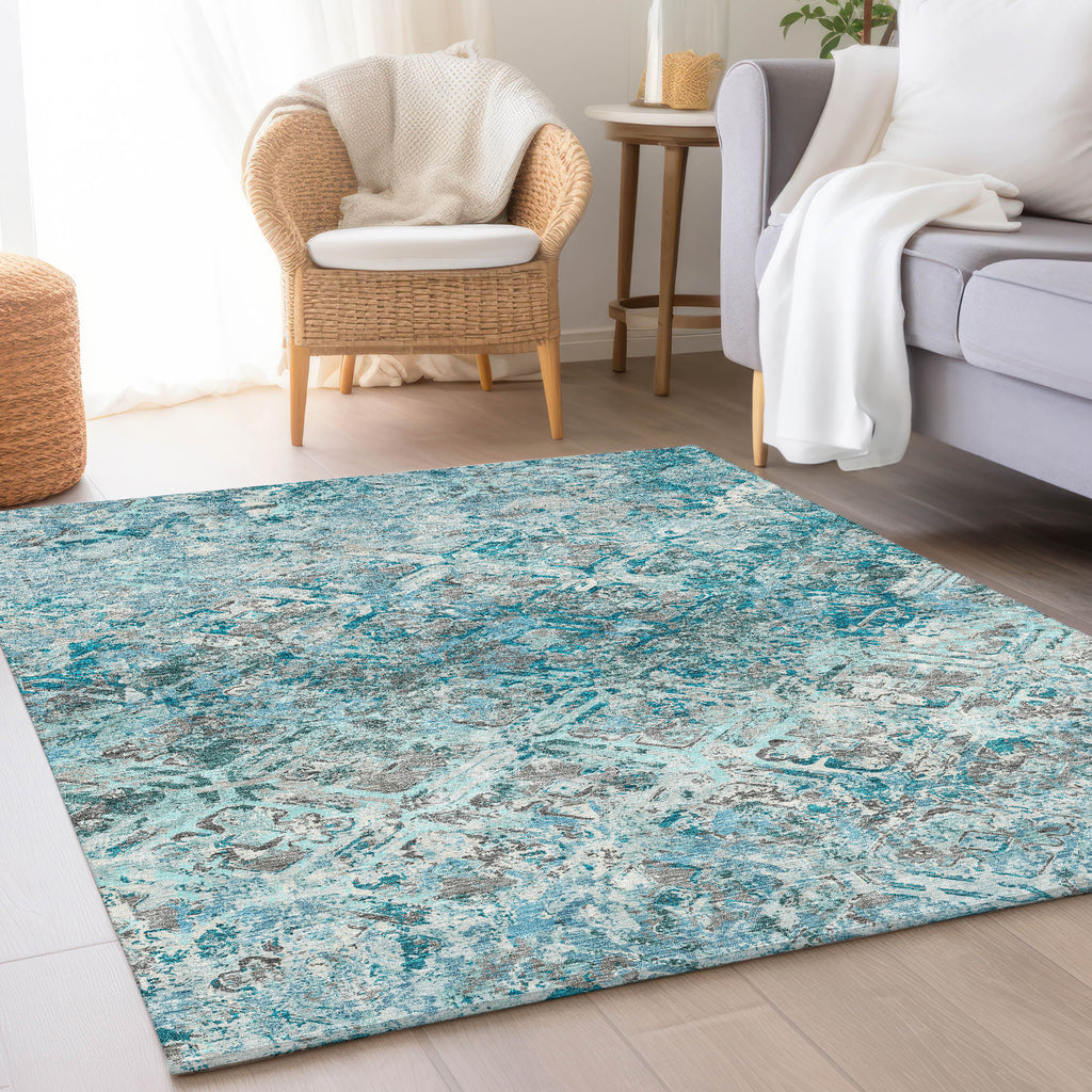 addison chantille acn768 teal rug