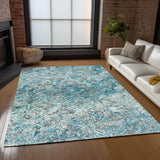 addison chantille acn768 teal rug