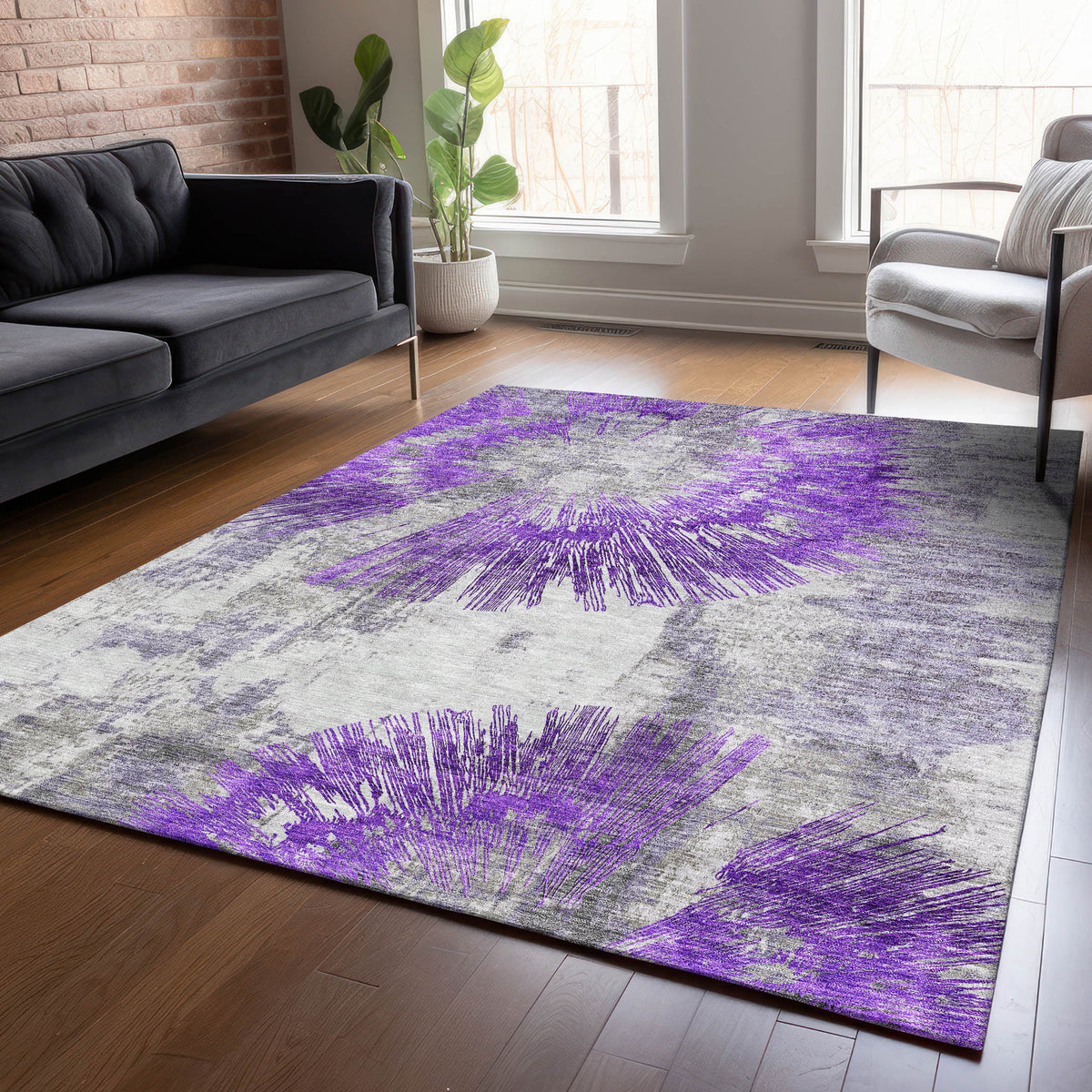 addison chantille acn773 purple rug