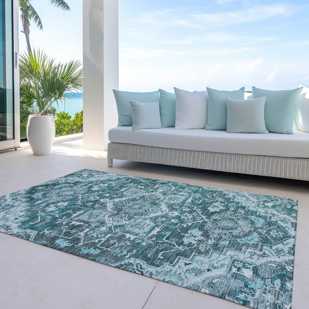 addison chantille acn774 teal rug