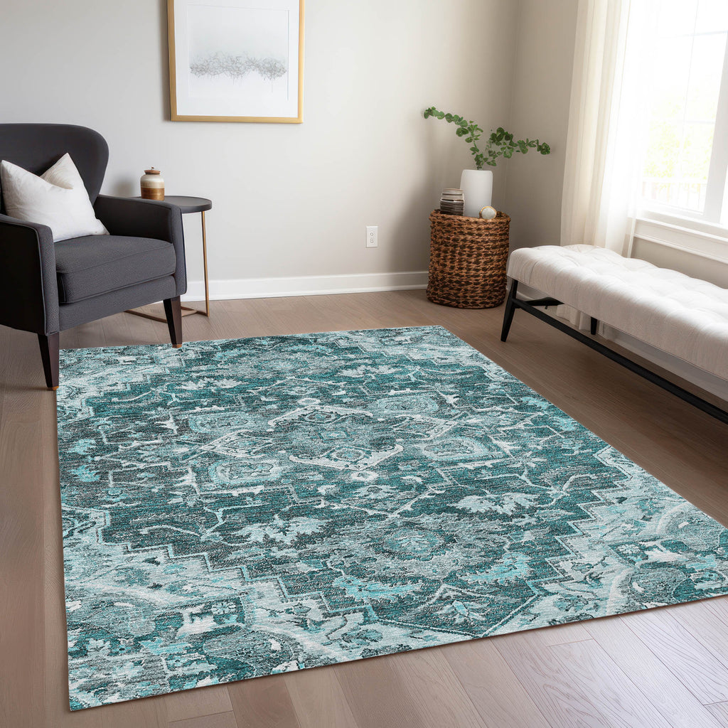 addison chantille acn774 teal rug