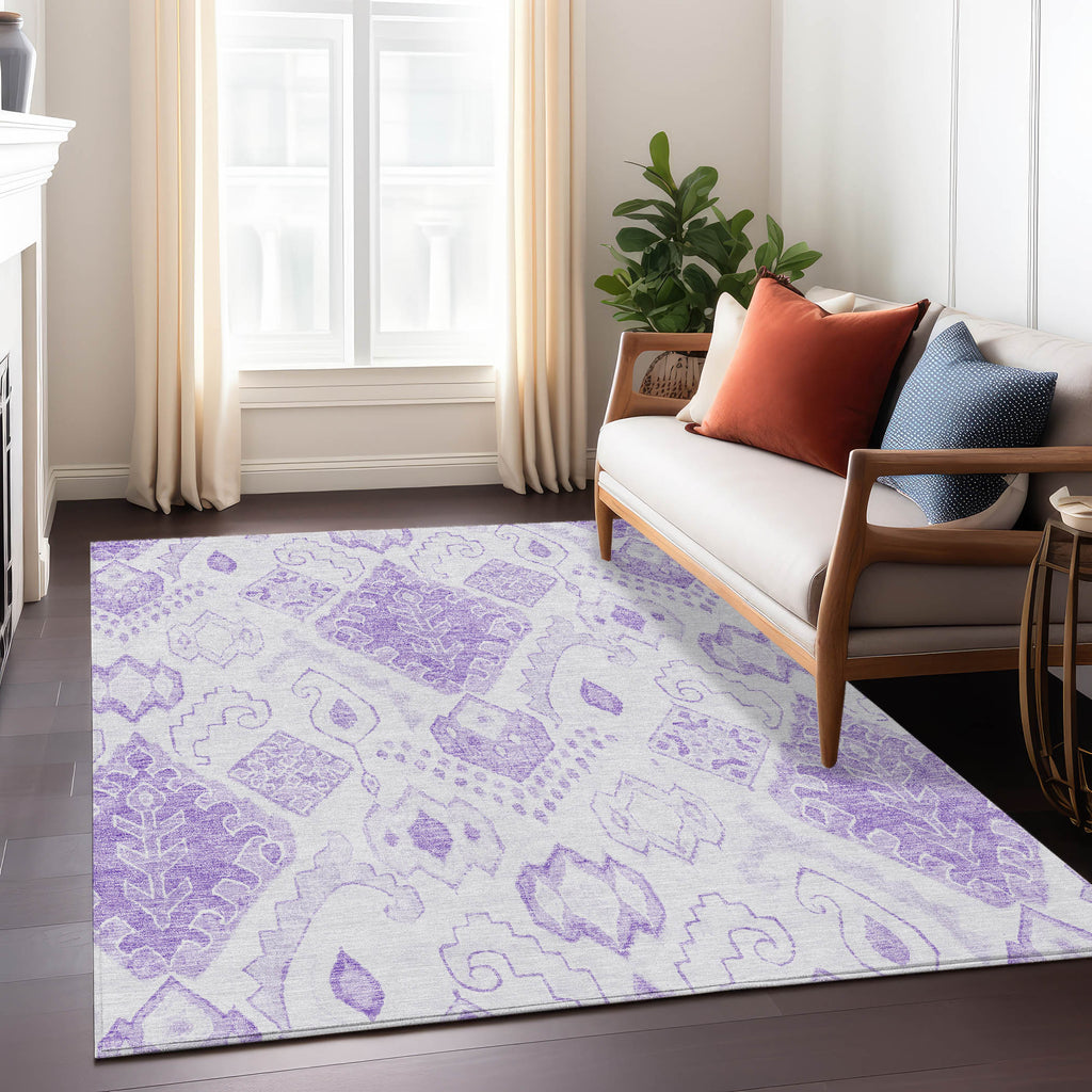 addison chantille acn776 purple rug