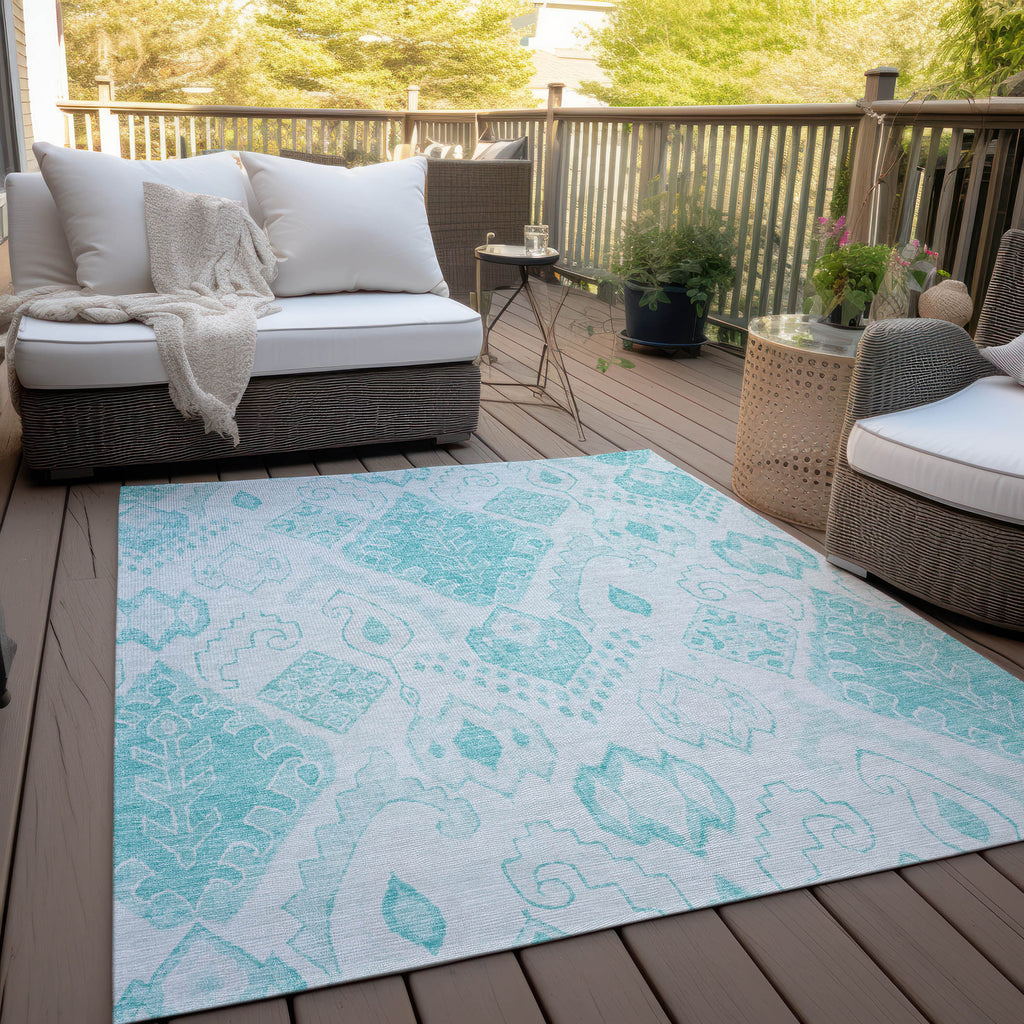 addison chantille acn776 teal rug