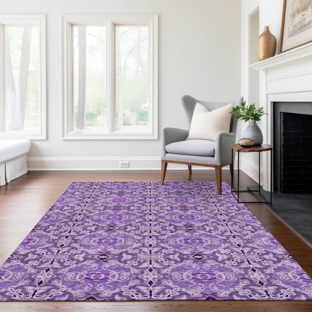 addison chantille acn783 purple rug