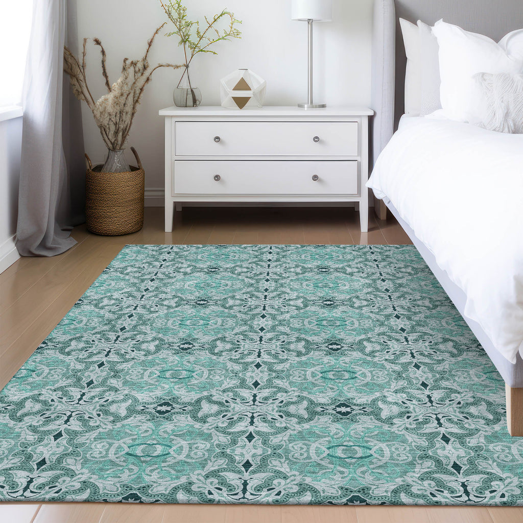addison chantille acn783 teal rug