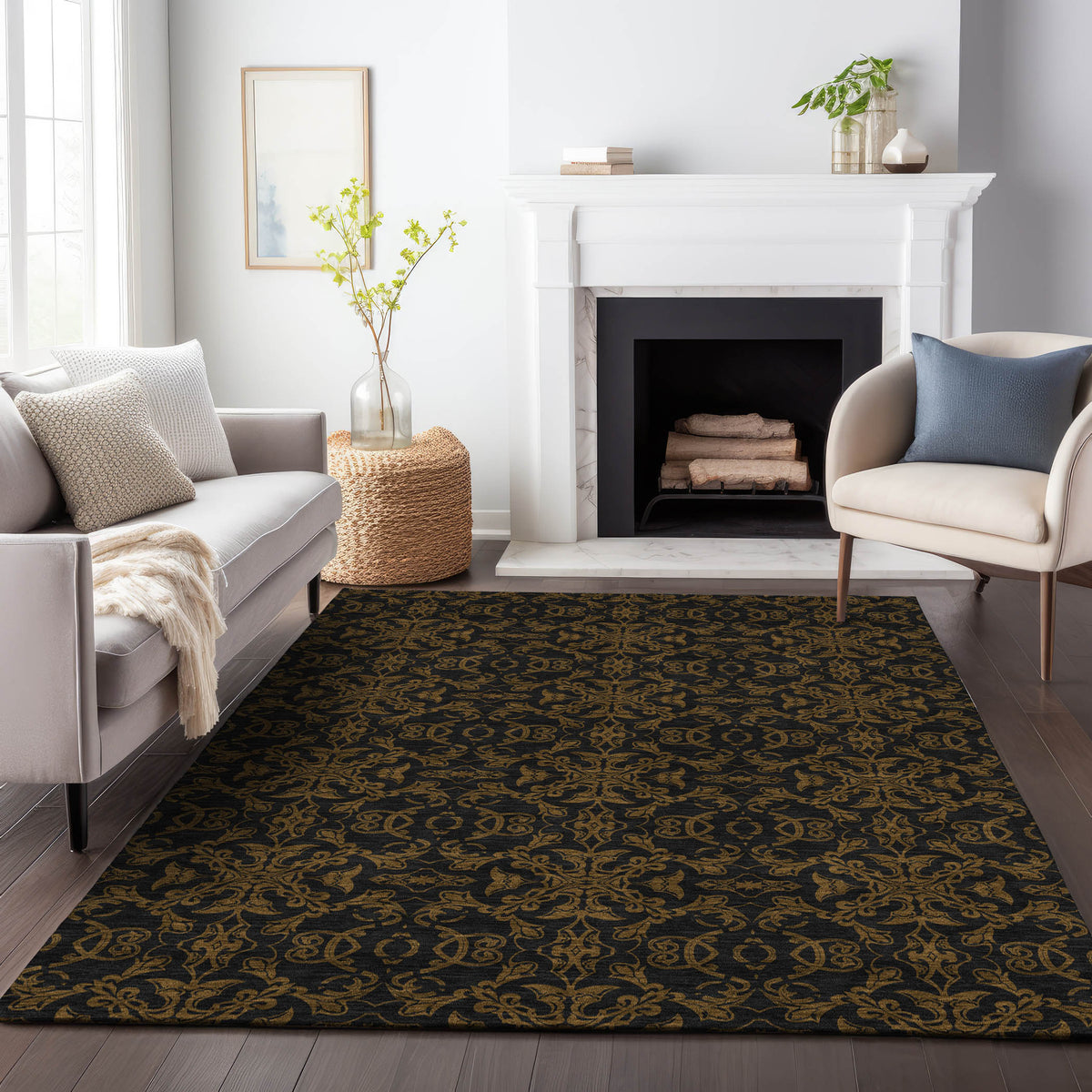 addison chantille acn785 brown rug