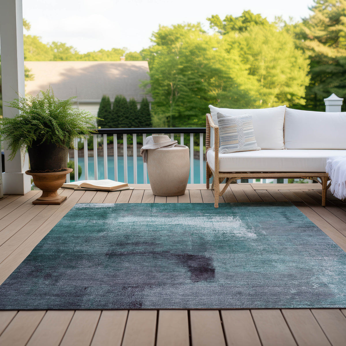 addison chantille acn787 teal rug