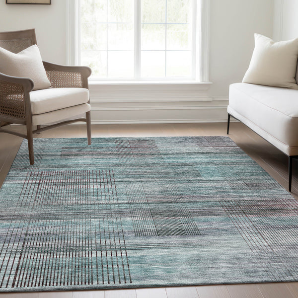 addison chantille acn819 teal rug
