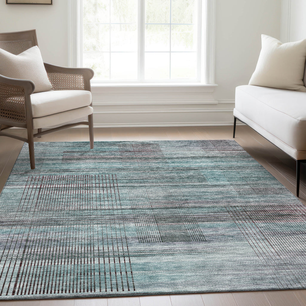 addison chantille acn819 teal rug