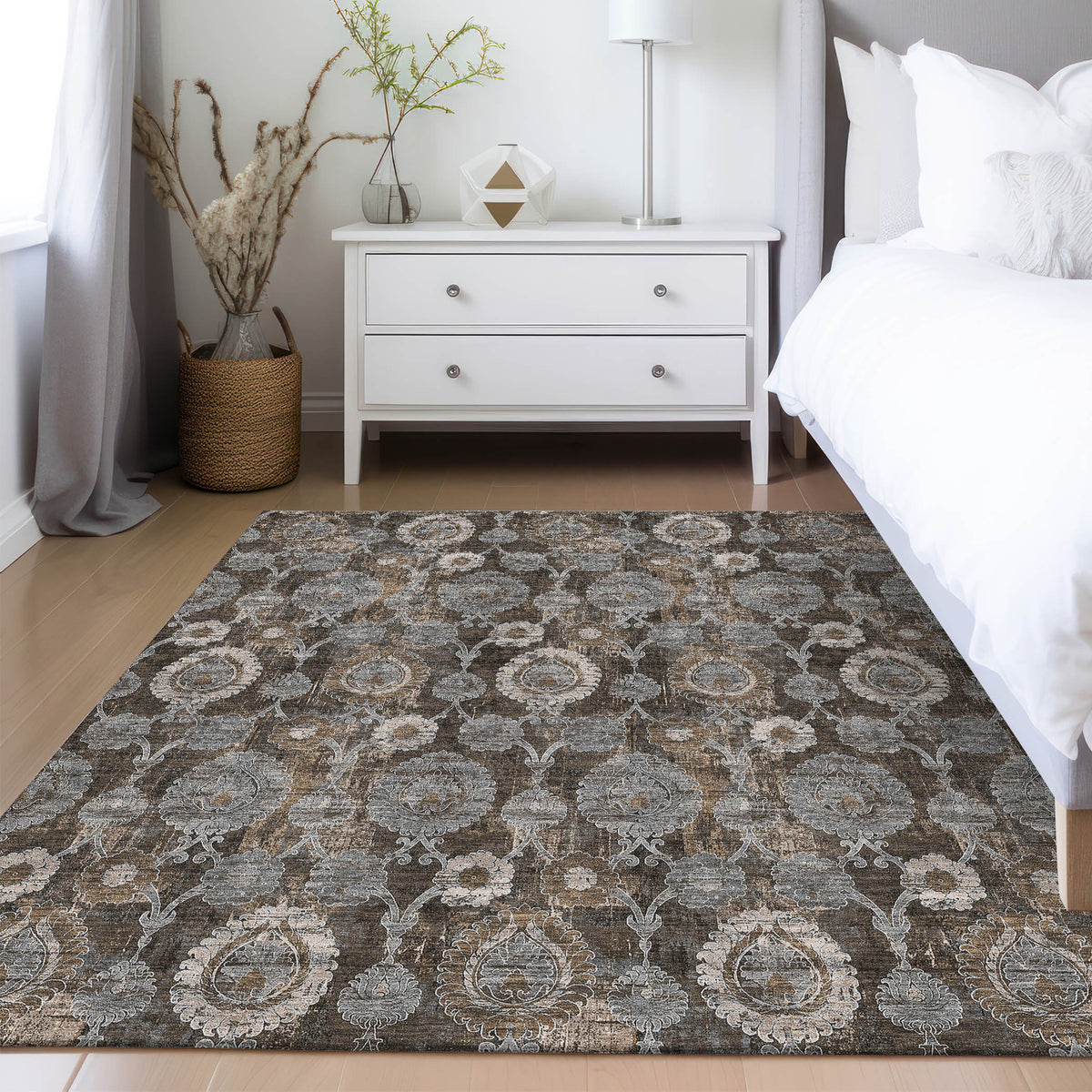 addison chantille acn821 chocolate rug