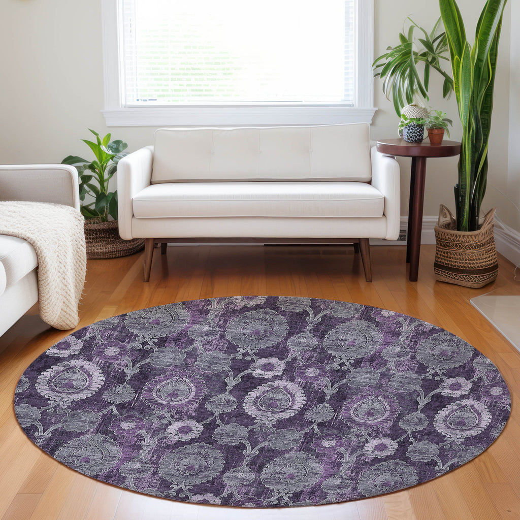 addison chantille acn821 eggplant rug