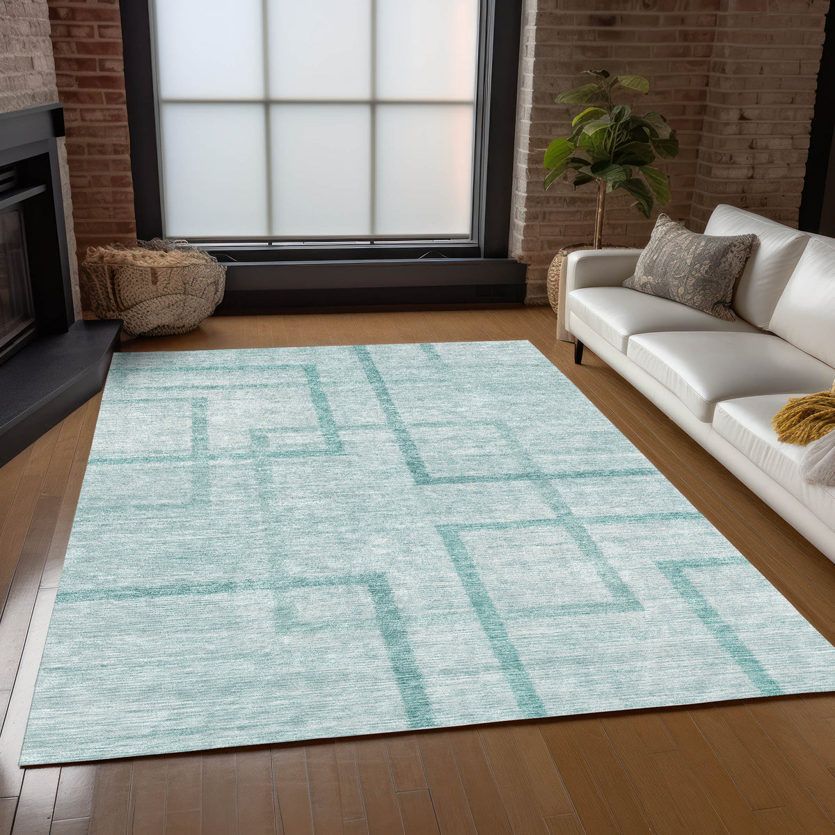 addison chantille acn827 teal rug