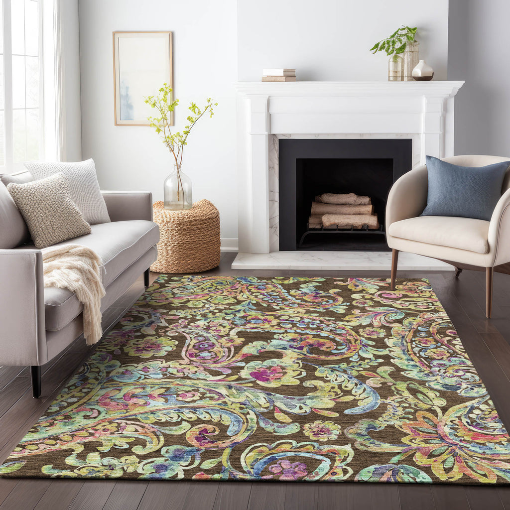 addison chantille acn834 chocolate rug