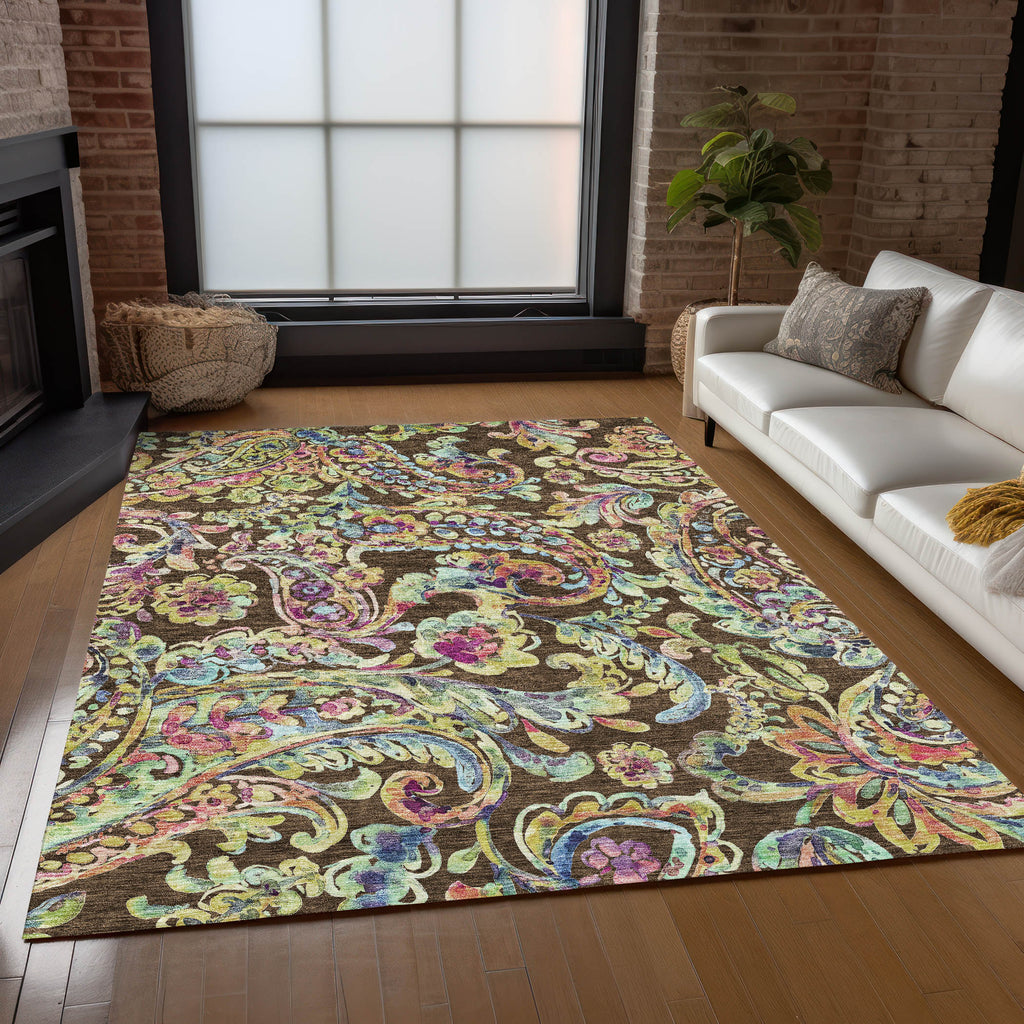 addison chantille acn834 chocolate rug