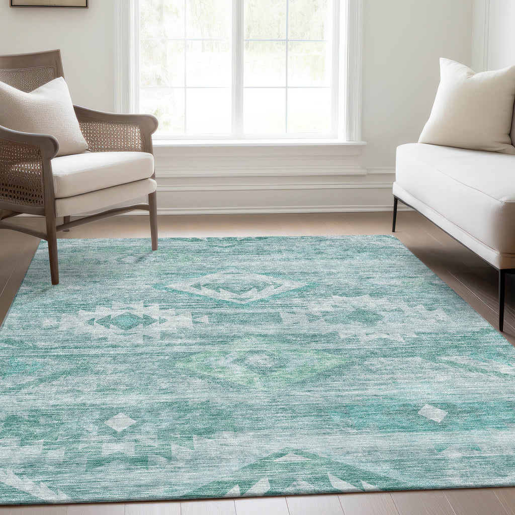 addison chantille acn837 aqua rug
