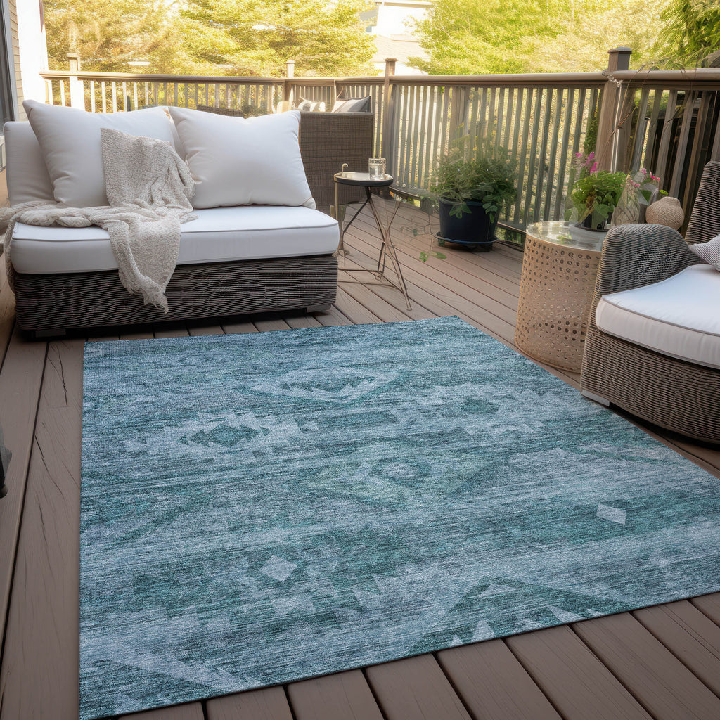 addison chantille acn837 teal rug