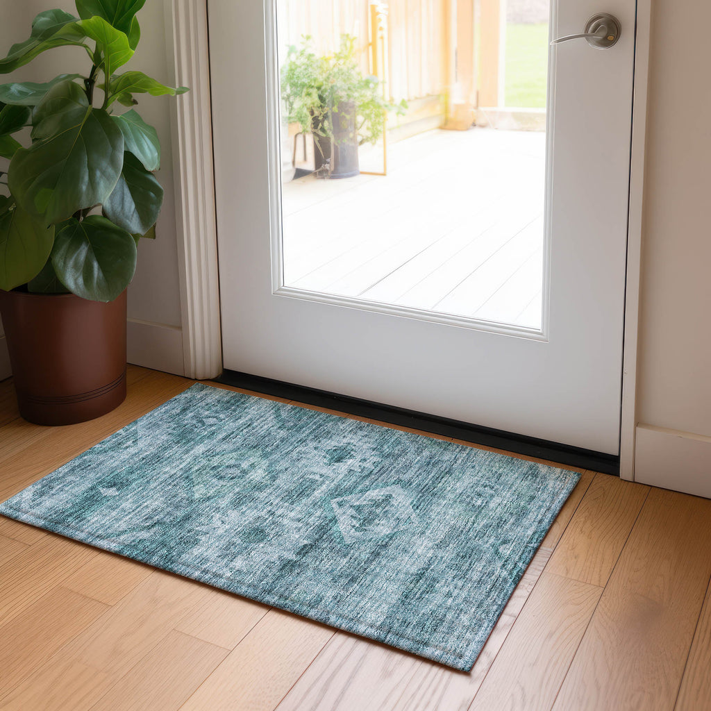 addison chantille acn837 teal rug