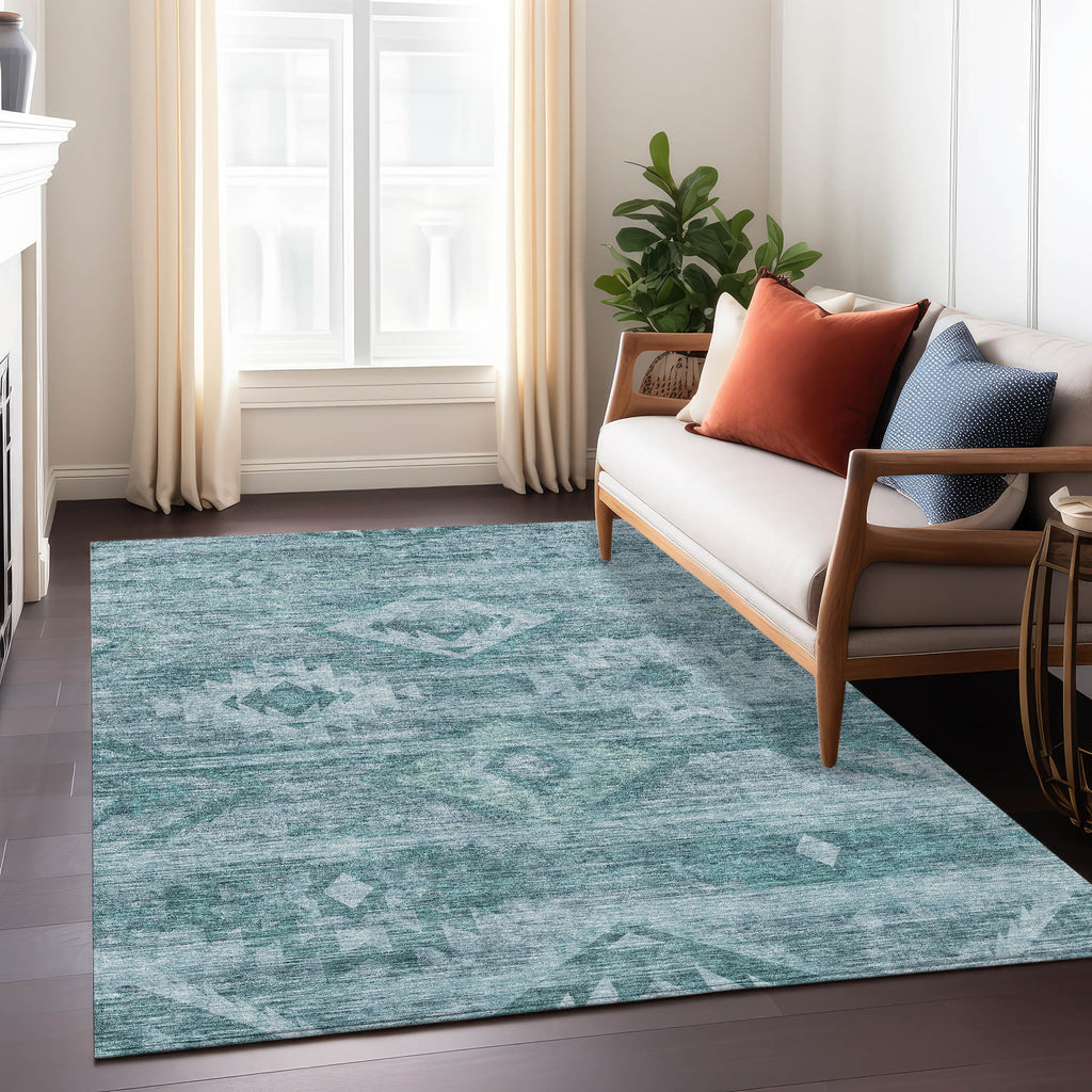 addison chantille acn837 teal rug