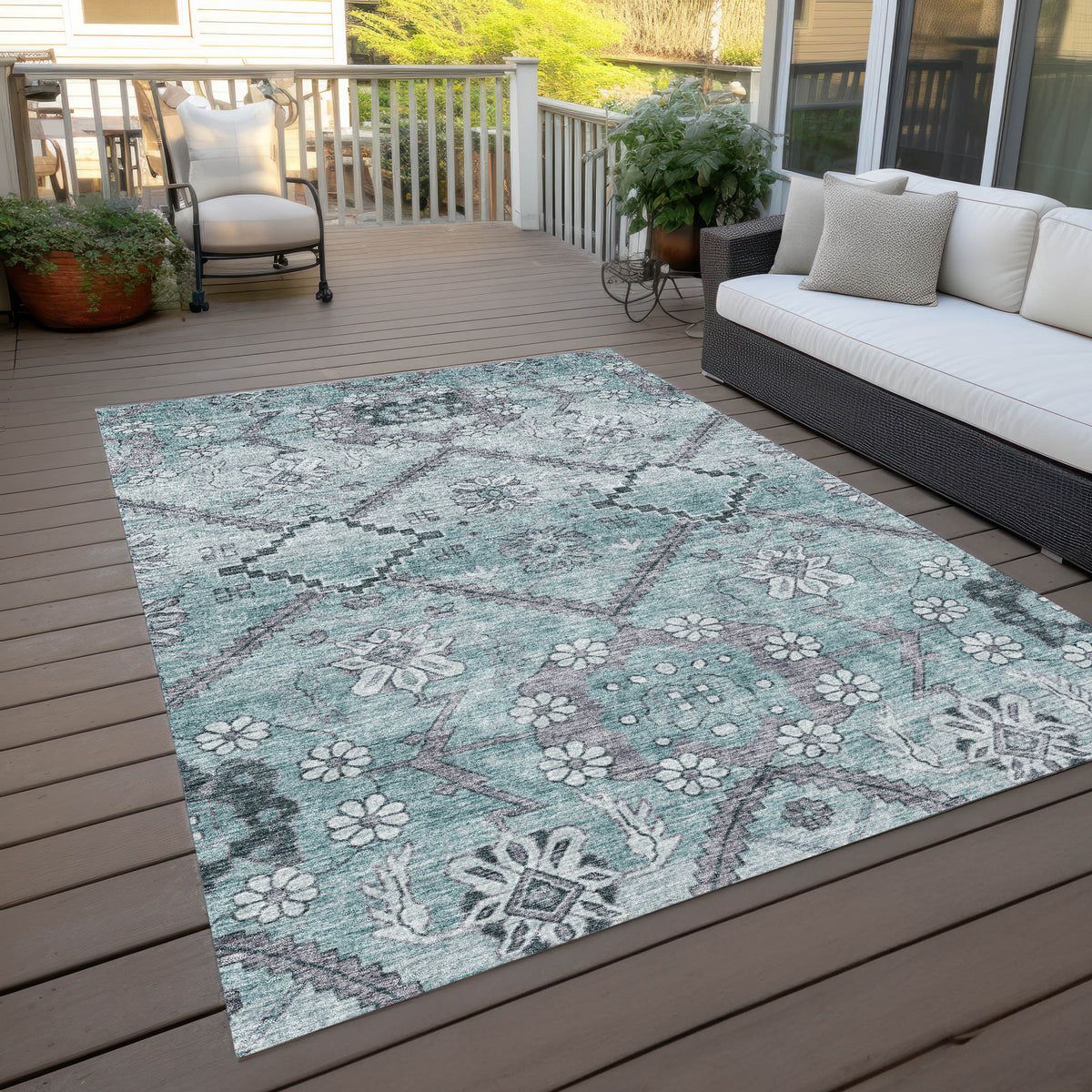 addison chantille acn841 teal rug