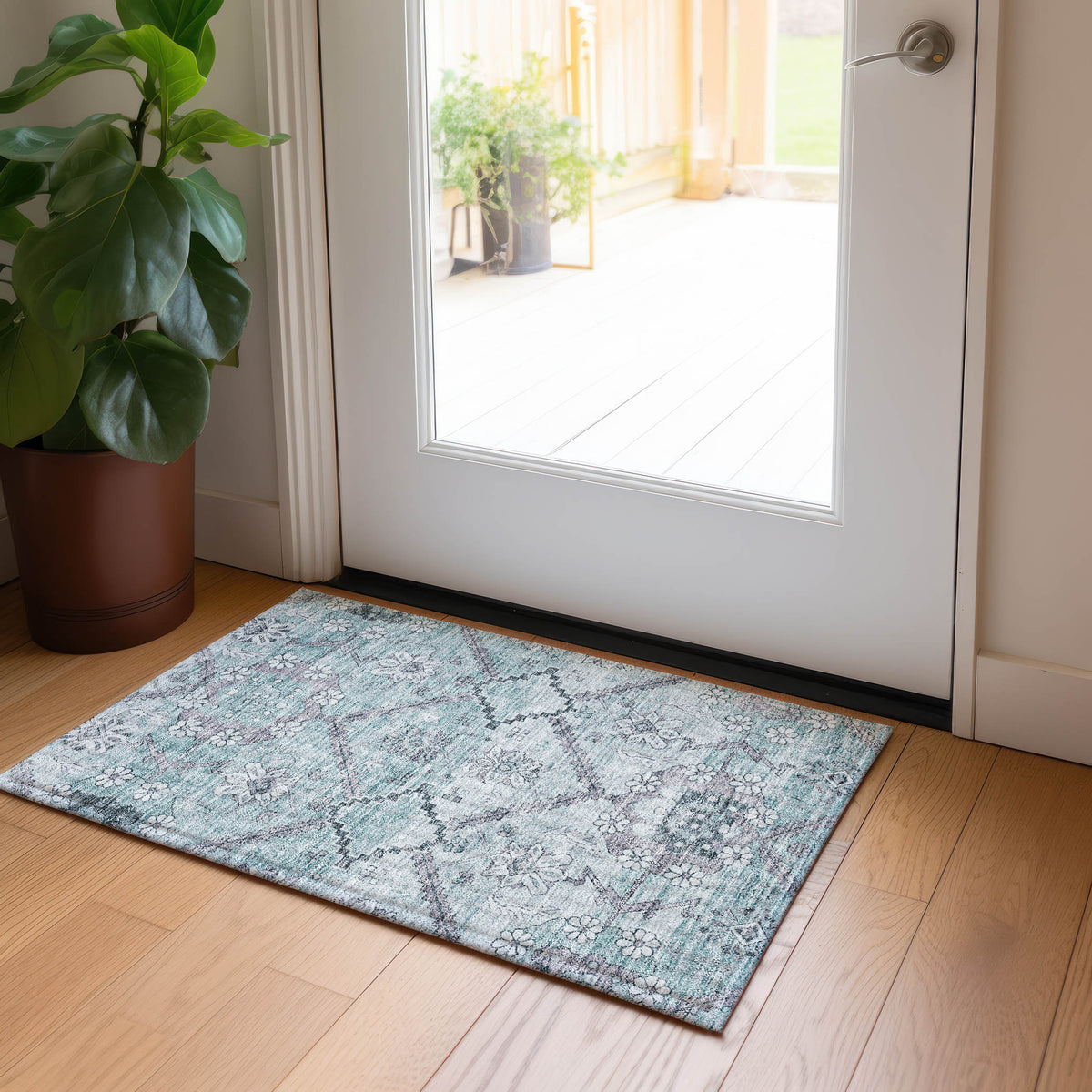 addison chantille acn841 teal rug