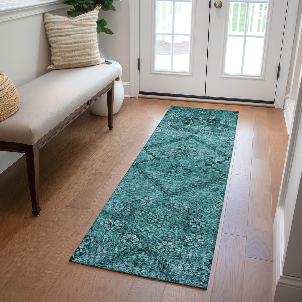 addison chantille acn842 teal rug