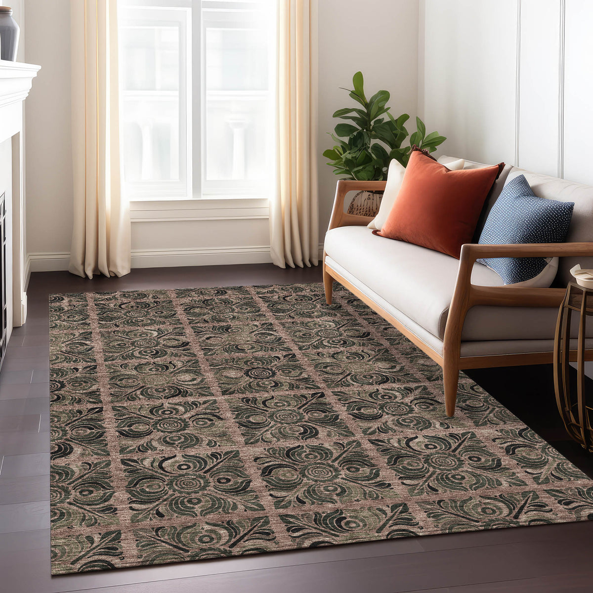 addison chantille acn853 paprika rug