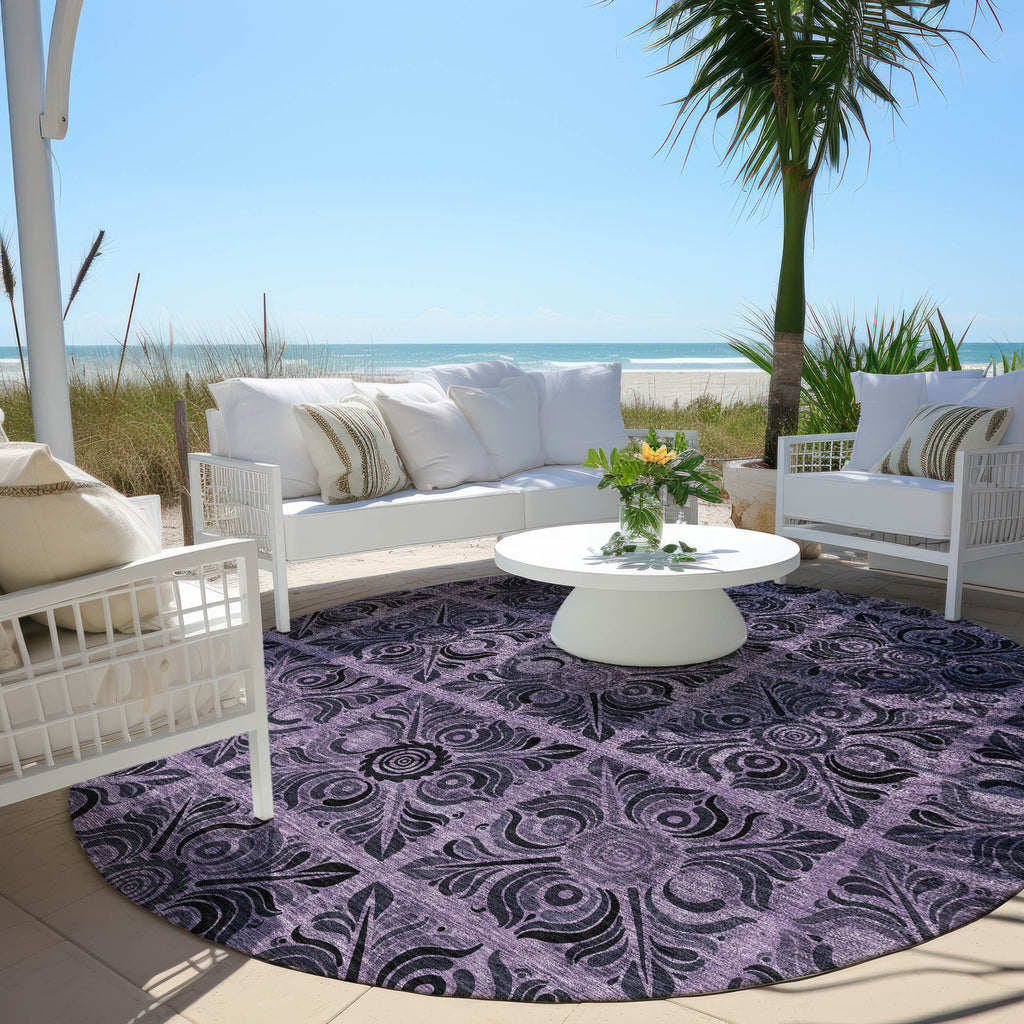 addison chantille acn853 purple rug
