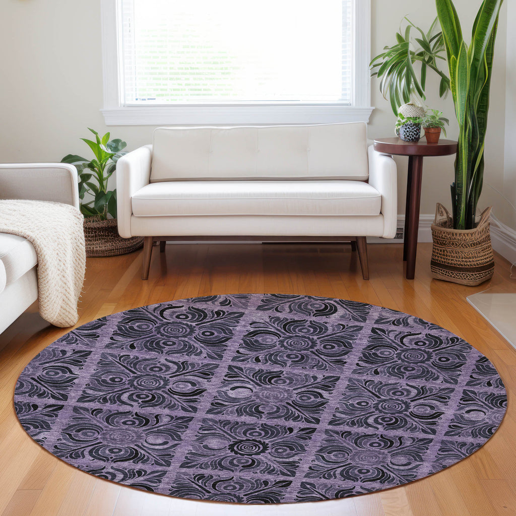 addison chantille acn853 purple rug