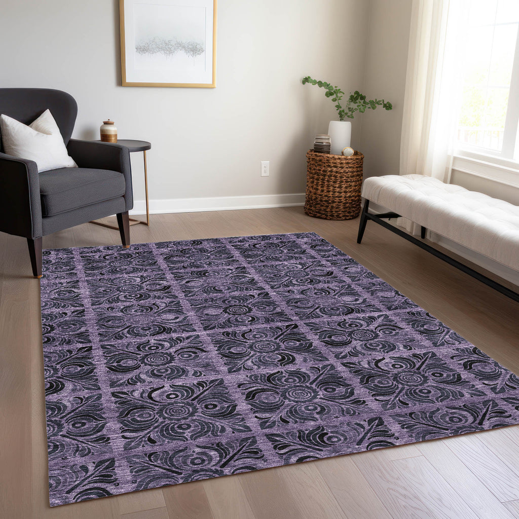 addison chantille acn853 purple rug