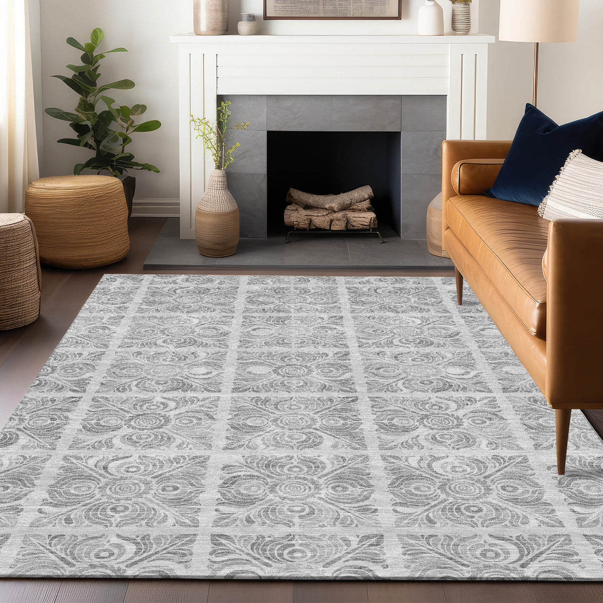 addison chantille acn854 silver rug