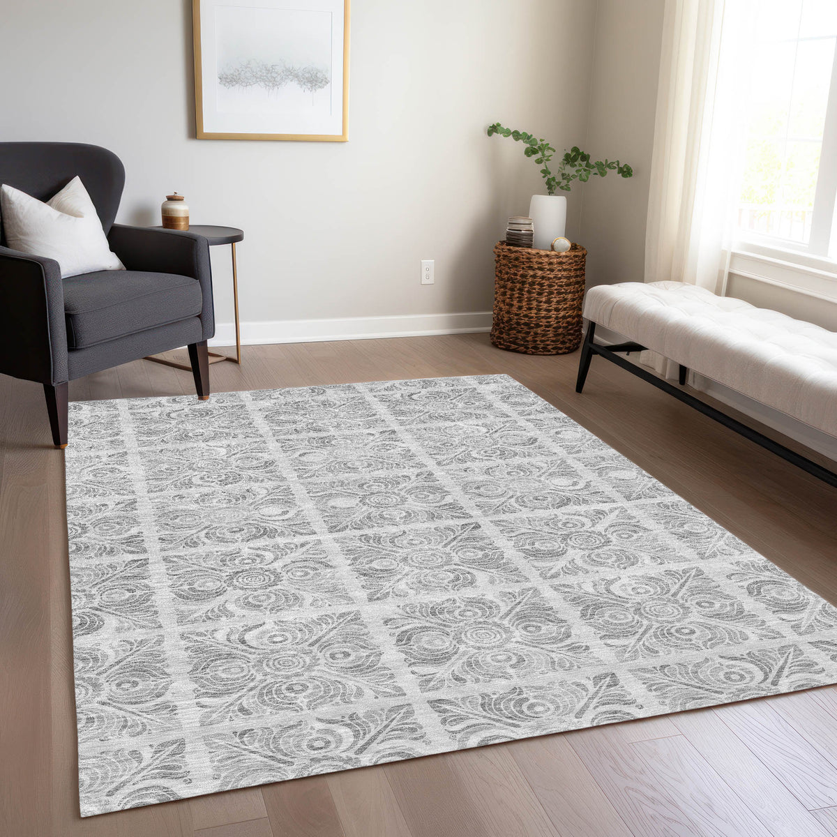 addison chantille acn854 silver rug