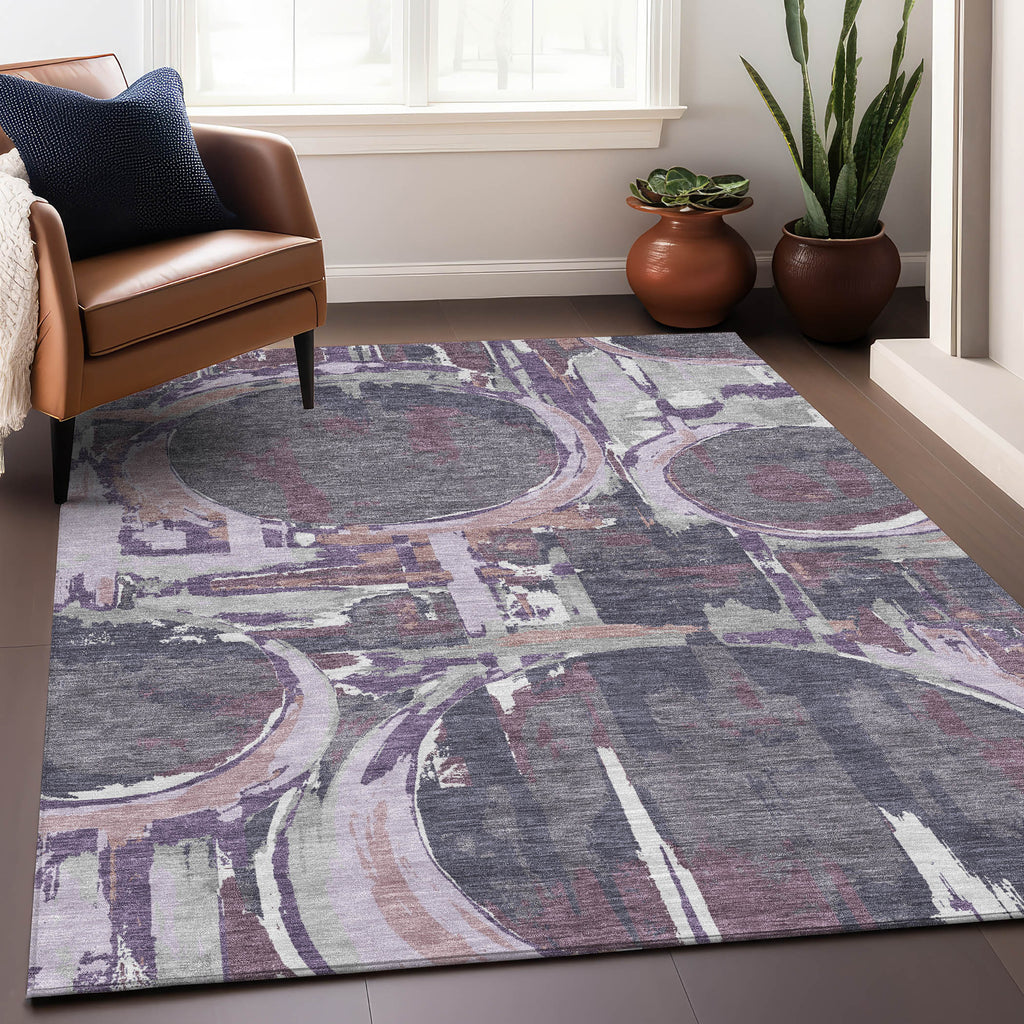 addison chantille acn855 purple rug