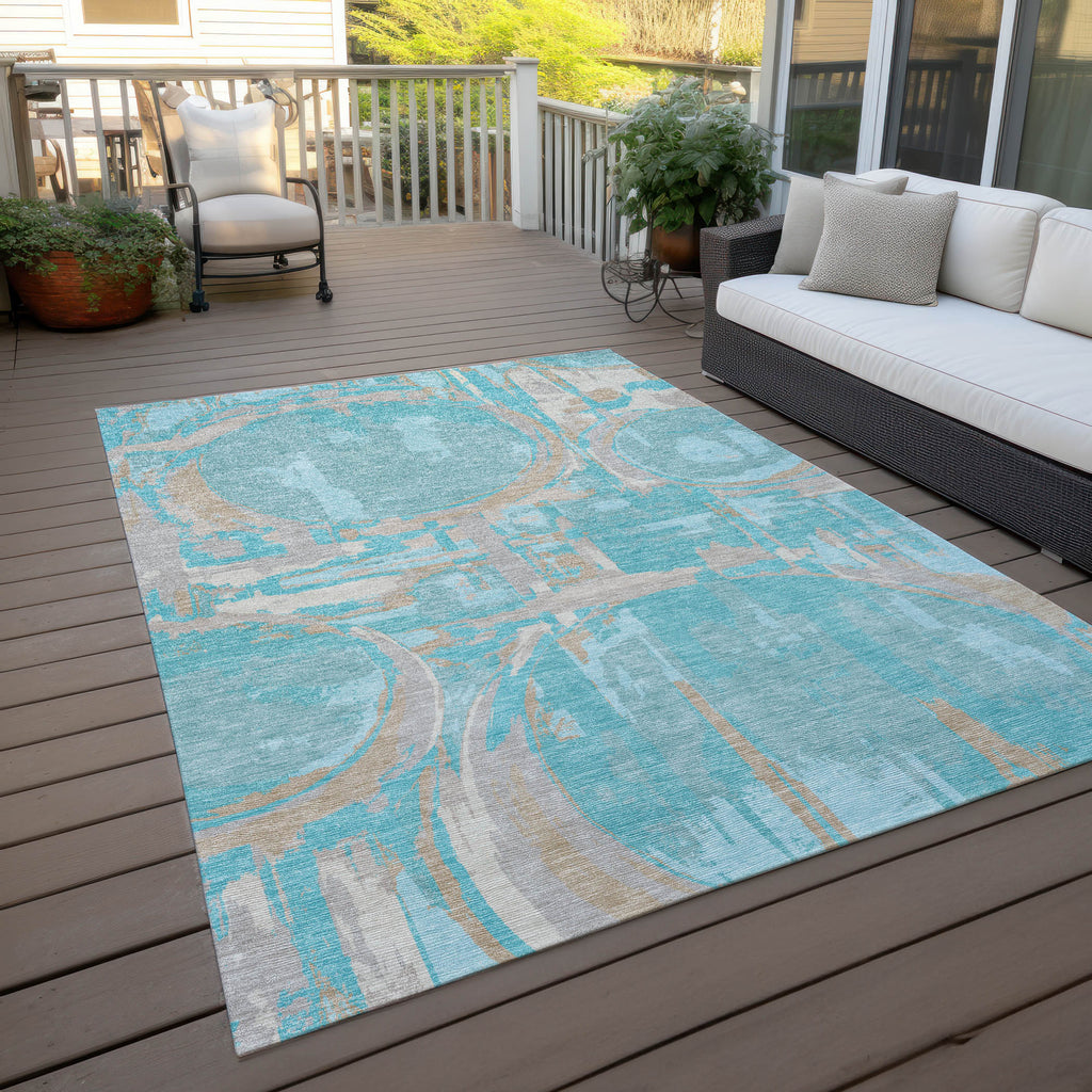 addison chantille acn855 teal rug
