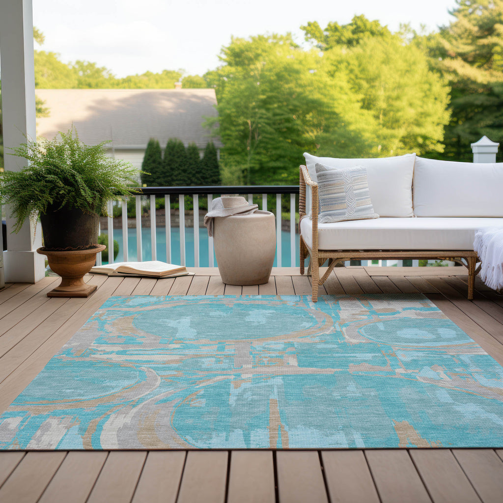 addison chantille acn855 teal rug