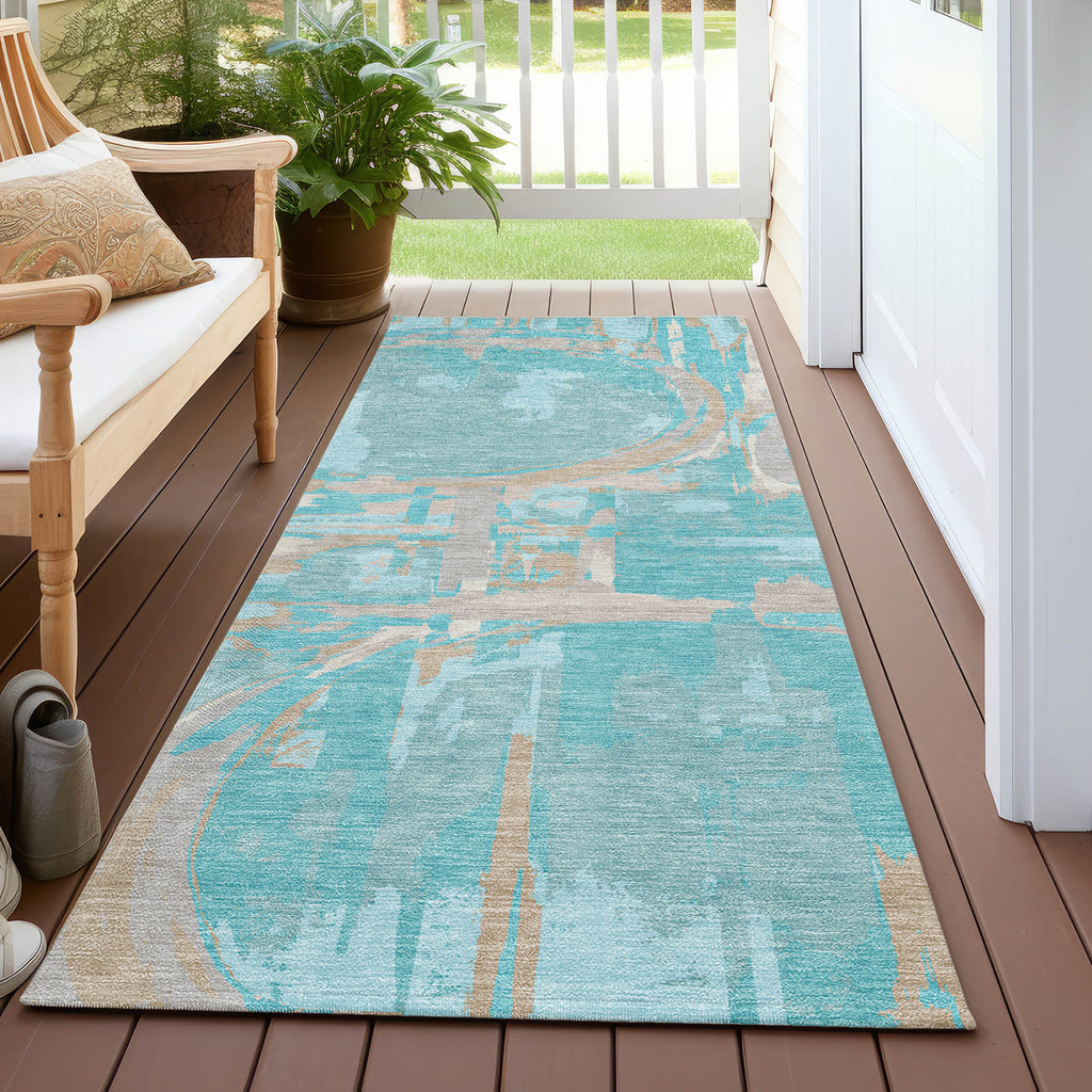 addison chantille acn855 teal rug