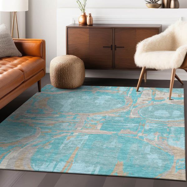 addison chantille acn855 teal rug